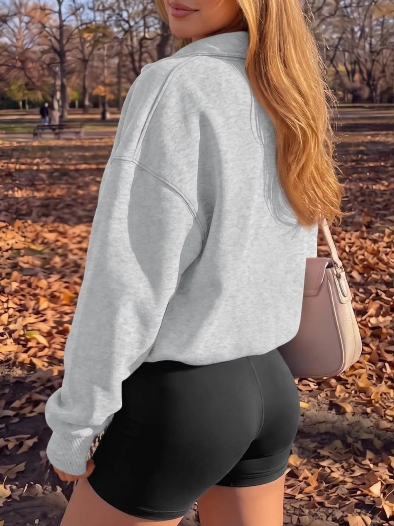 Trendsi Button Detail Dropped Shoulder Sweatshirt -