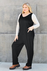 Trendsi Double Take Full Size Sleeveless Straight Jumpsuit -