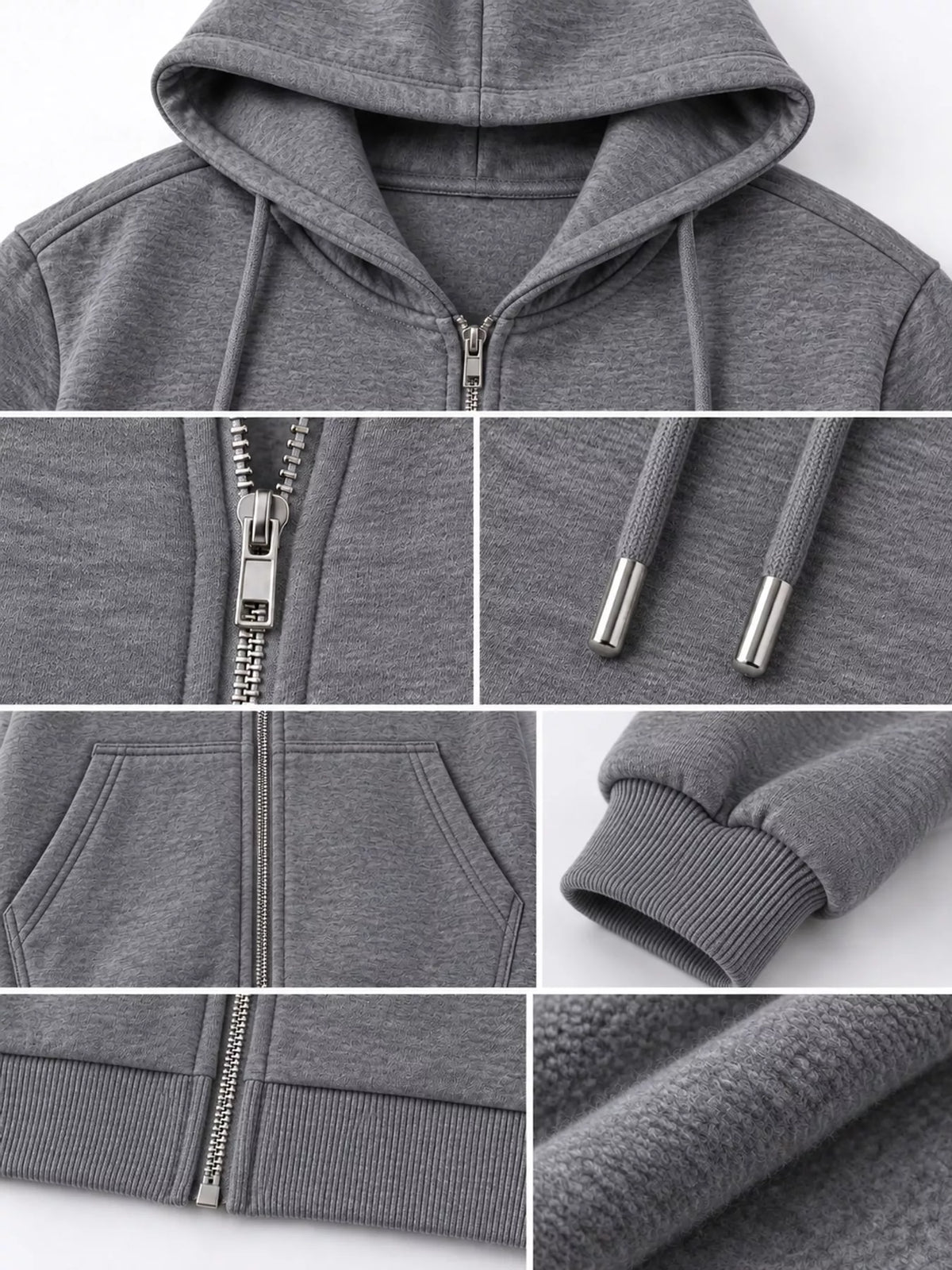 Long-sleeve hoodie, garment detail