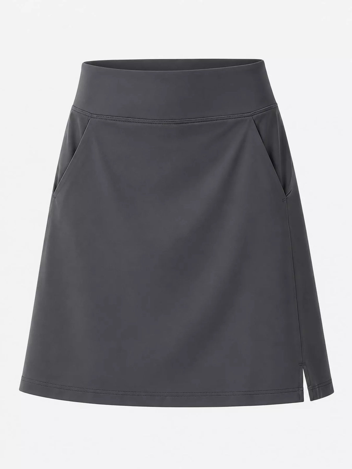 High-Waisted Athletic Skort with Side Pockets — garment front