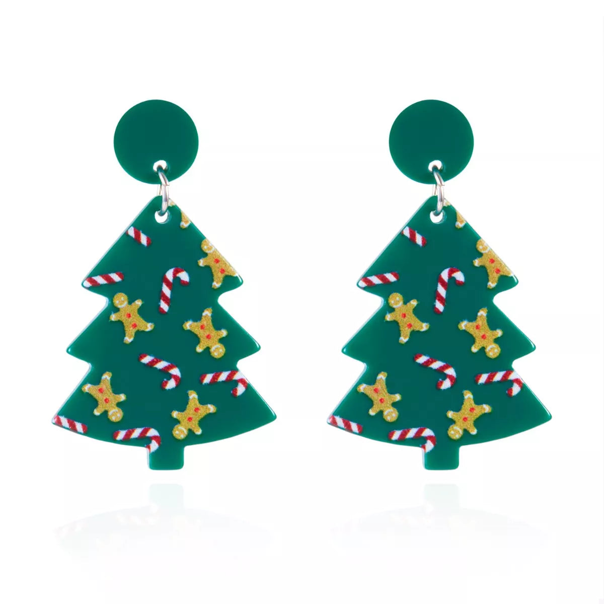 Trendsi Christmas Tree Drop Earrings -