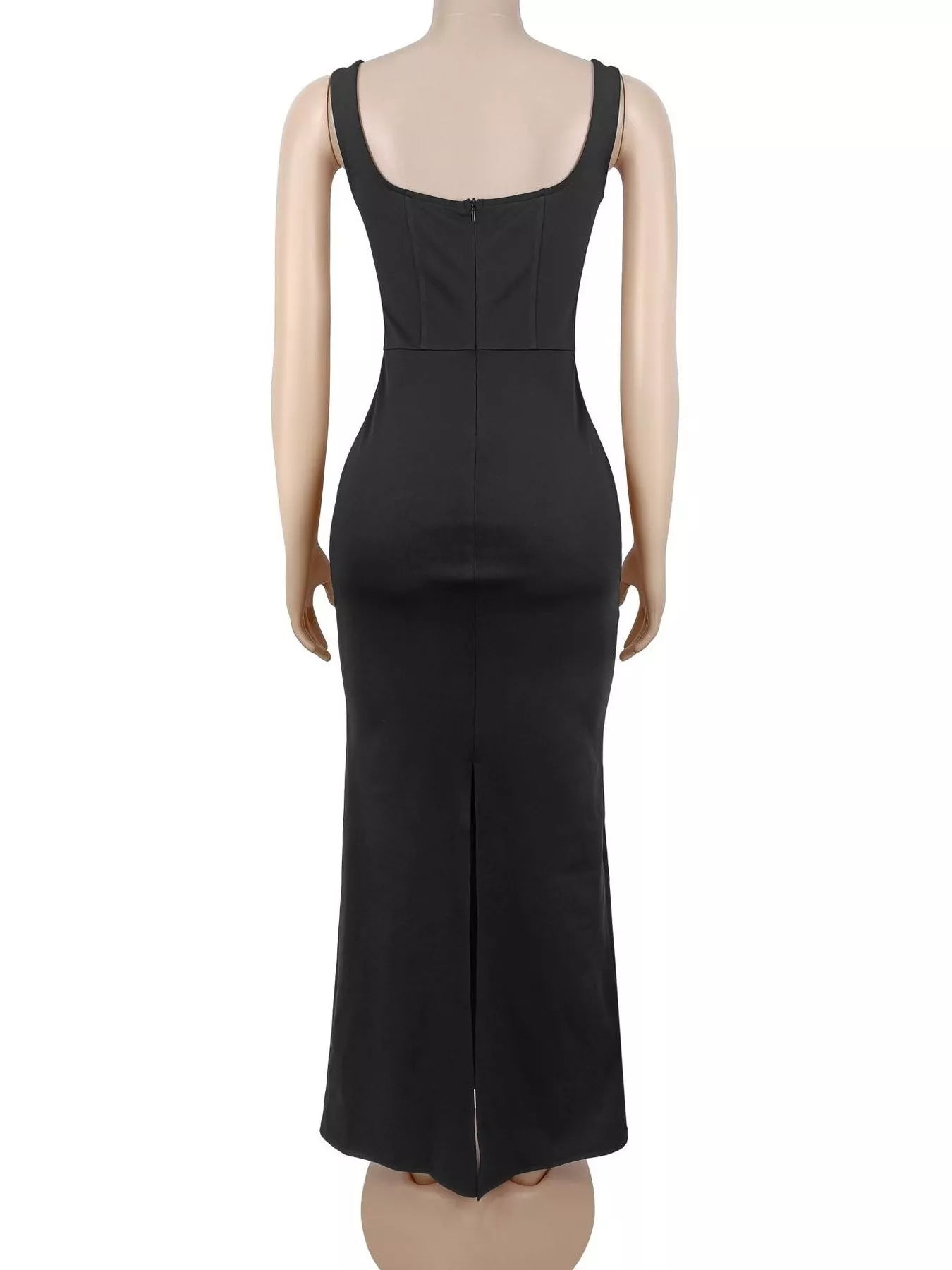 Trendsi Rhinestone Embellished Bodycon Maxi Dress -