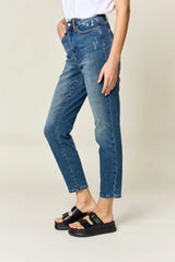 Trendsi Judy Blue Full Size Tummy Control High Waist Slim Jeans -