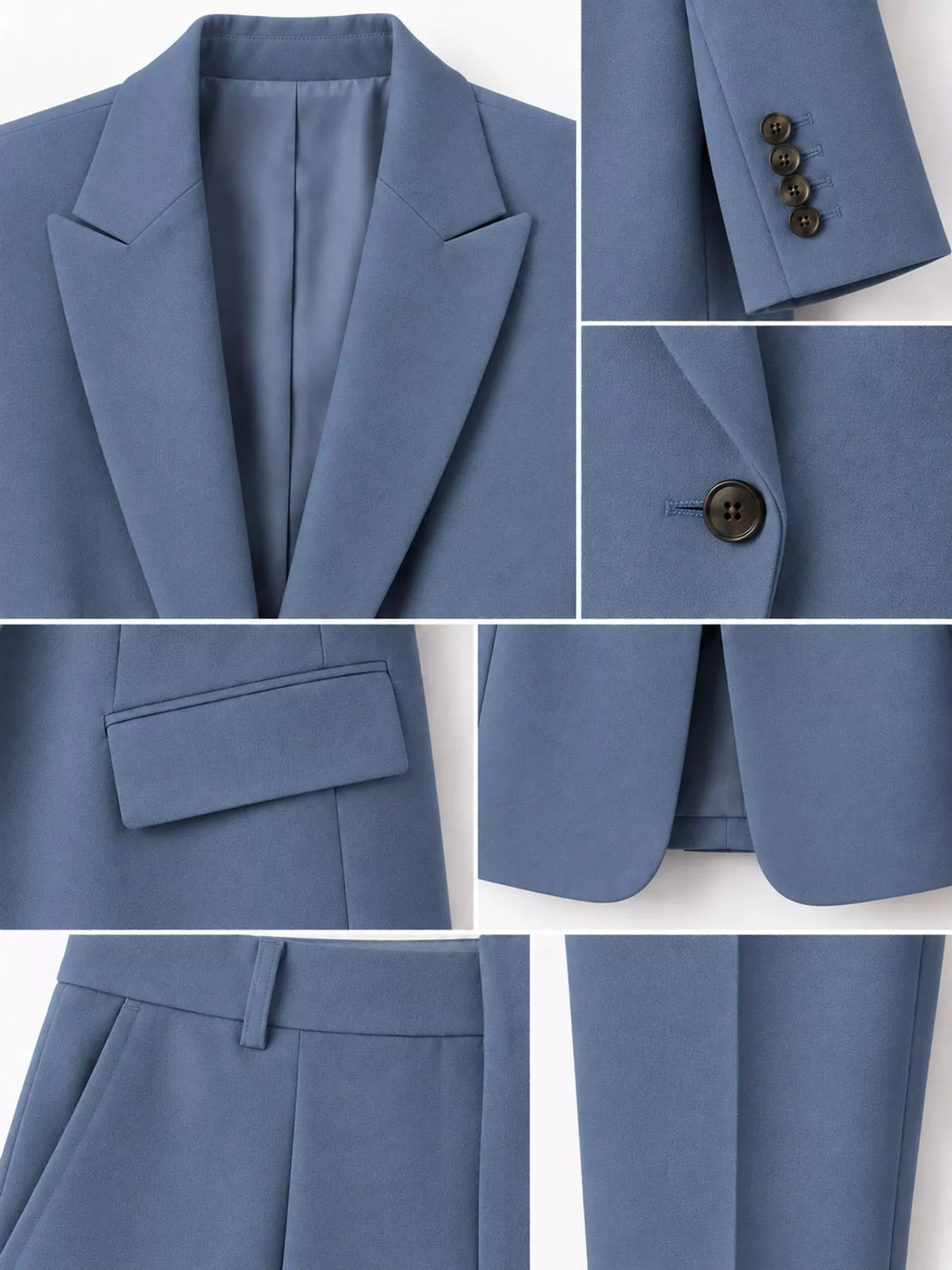 Collared long sleeve outfit set, construction and design details