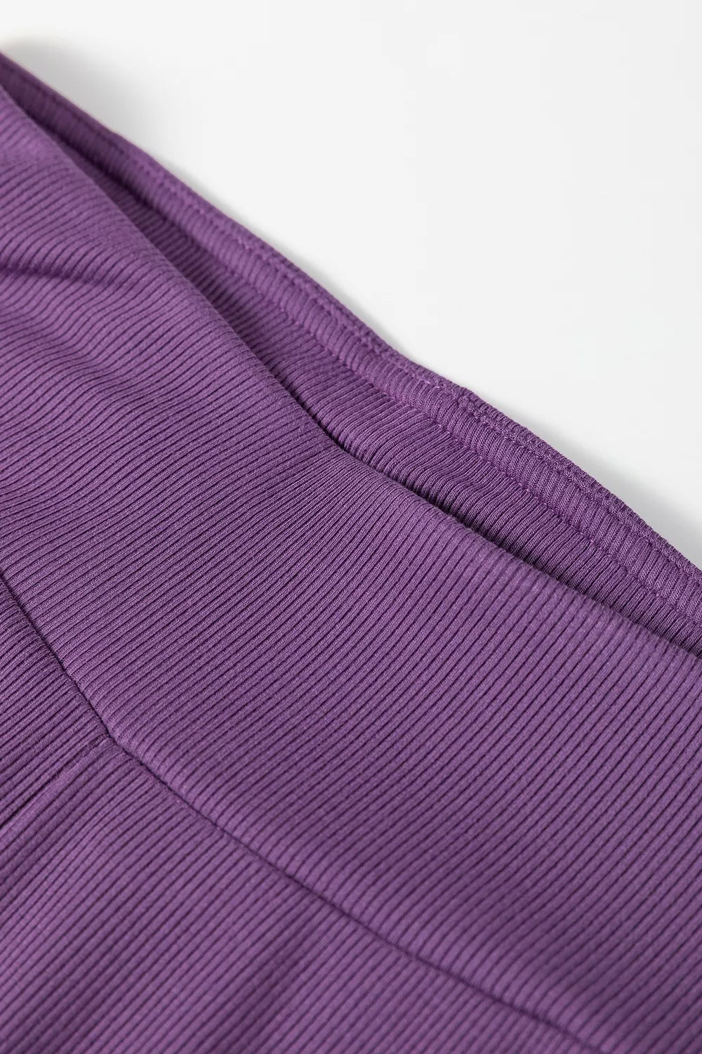 Trendsi Side Slit Long Sleeve Sweatshirt and Pants Set -