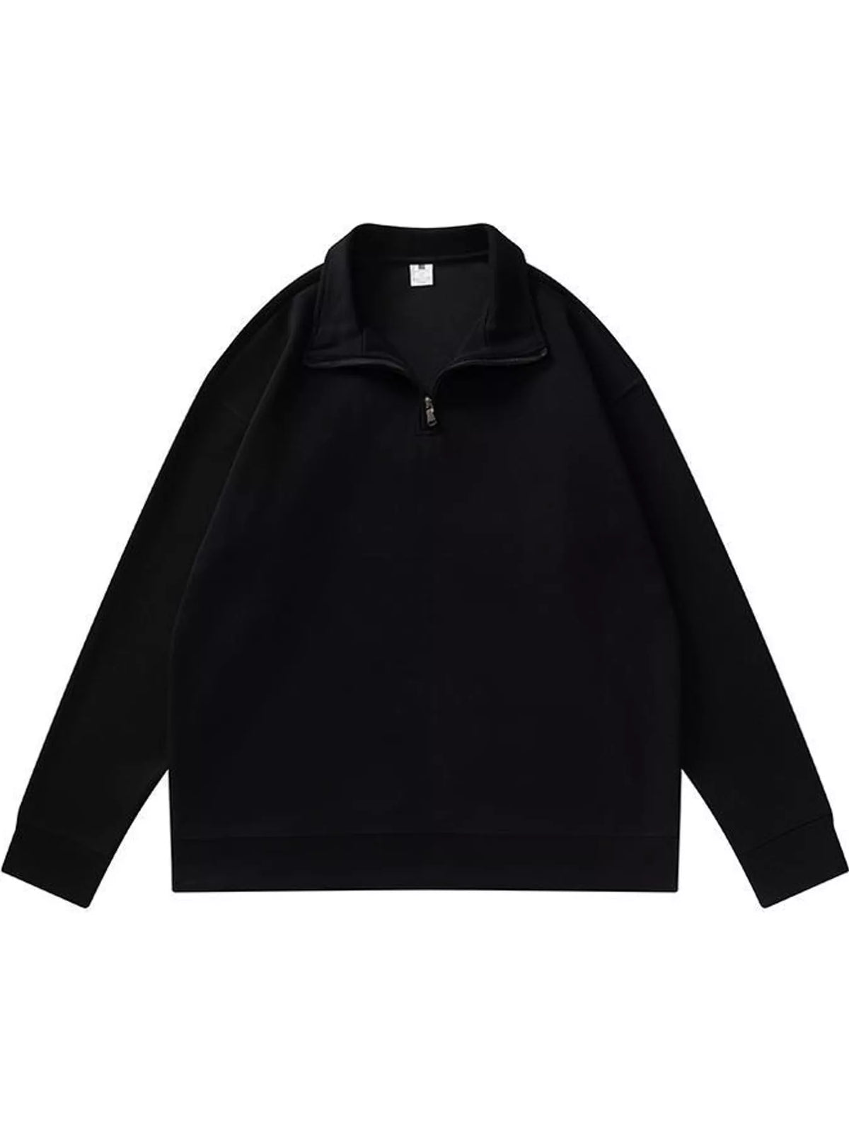 Quarter-Zip Long Sleeve Sweatshirt — garment front