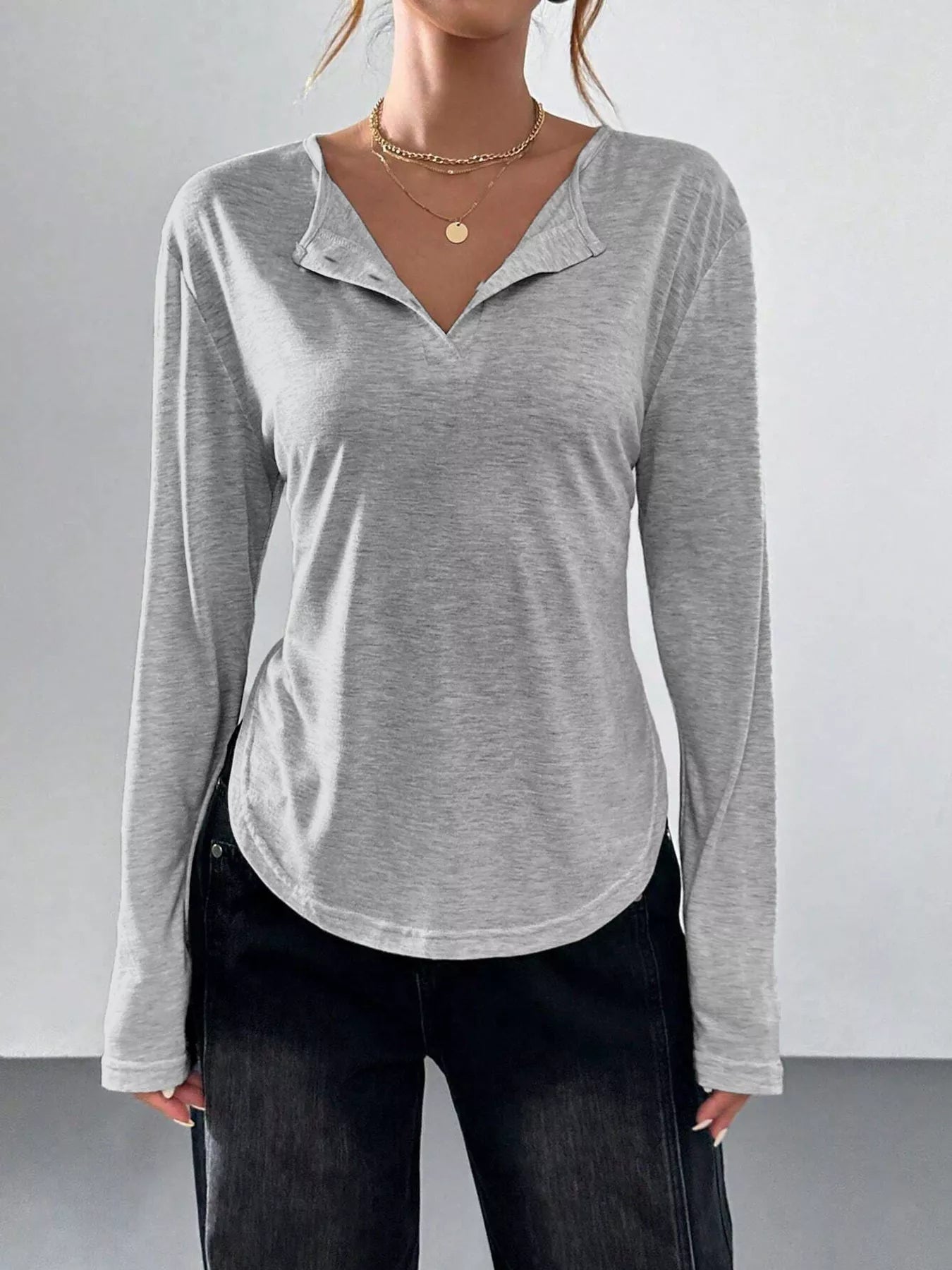 Women's casual long sleeve T-shirt