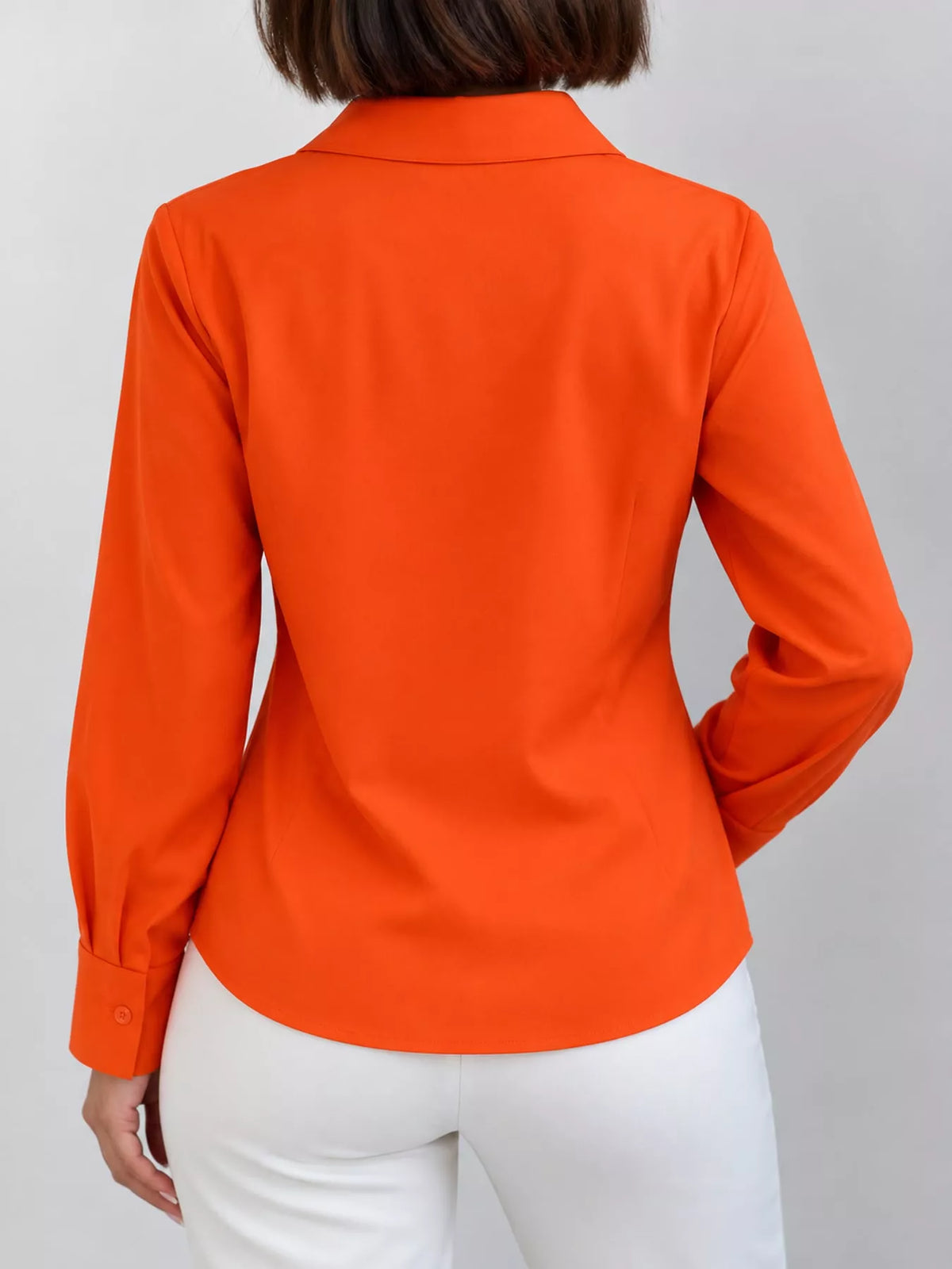 Button-up shirt, orange back