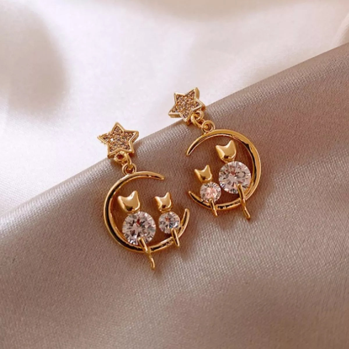 Trendsi 18K Gold-Plated Dangle Earrings -
