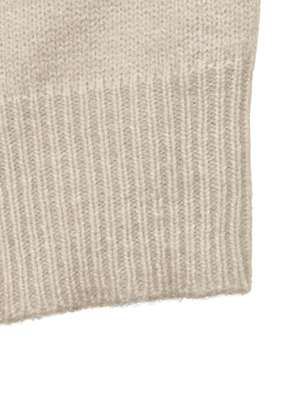Cream floral raglan sleeve sweater, ribbed hem detail