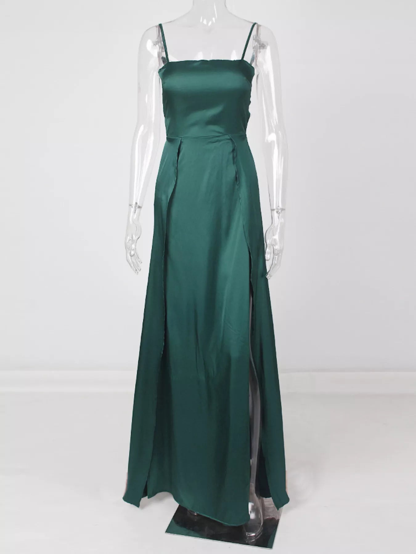 Trendsi Spaghetti Strap High-Slit Maxi Dress -
