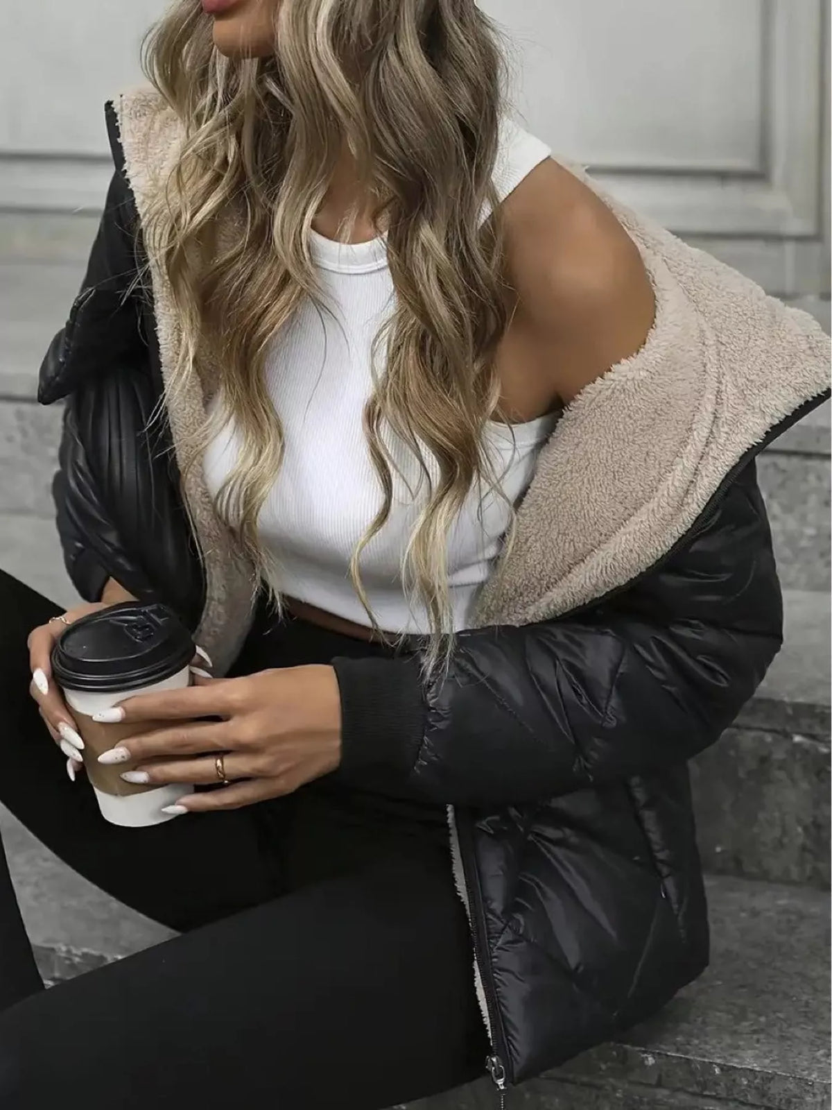 Black long-sleeve jacket