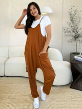 Trendsi Double Take Full Size Sleeveless V-Neck Pocketed Jumpsuit -