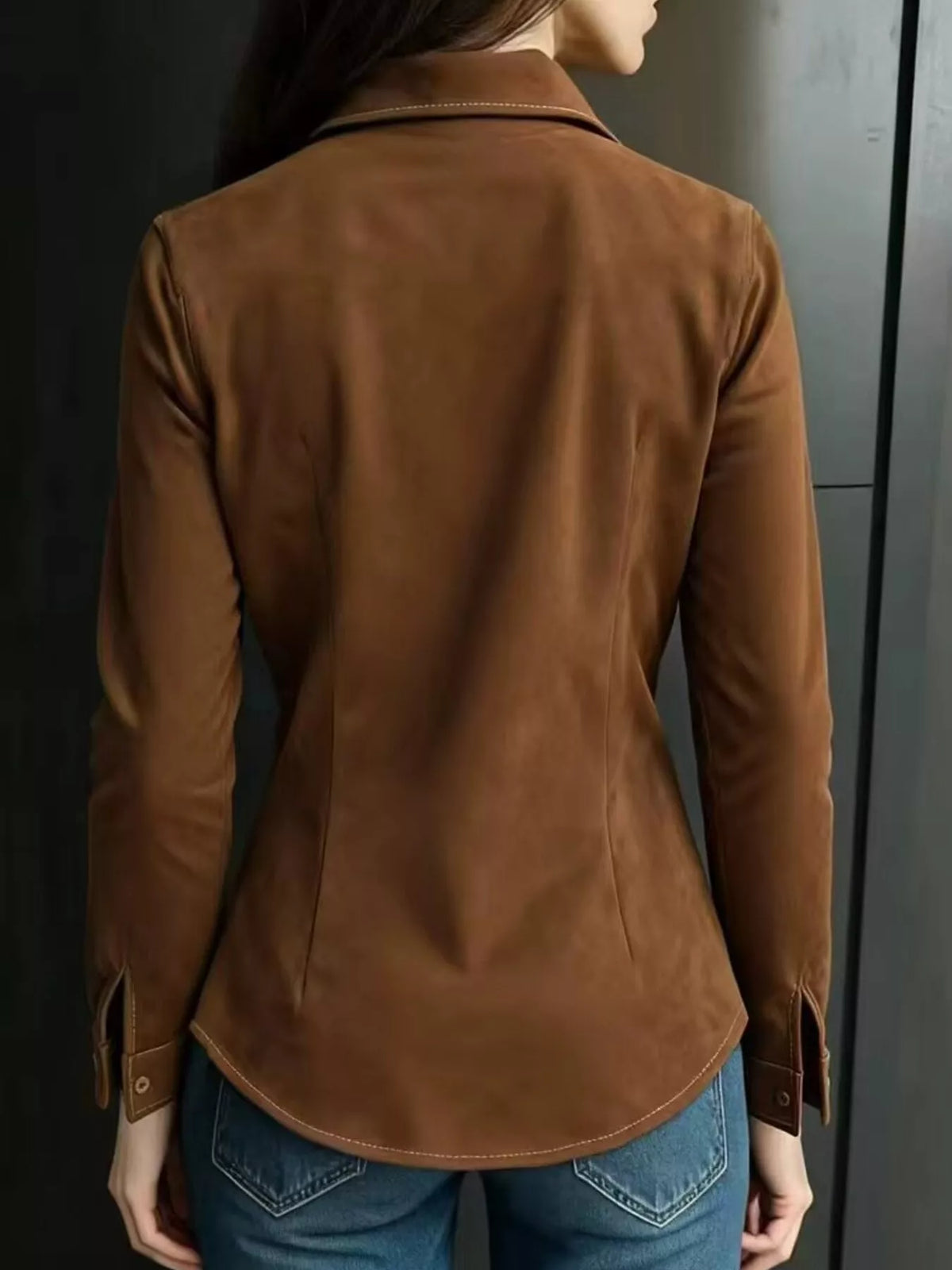 Trendsi Classic Slim-Fit Long Sleeve Shirt -