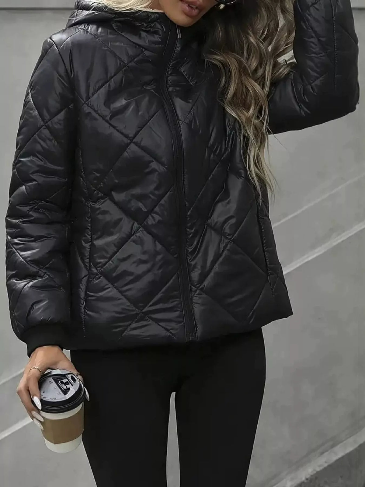 Long-sleeve jacket, back view