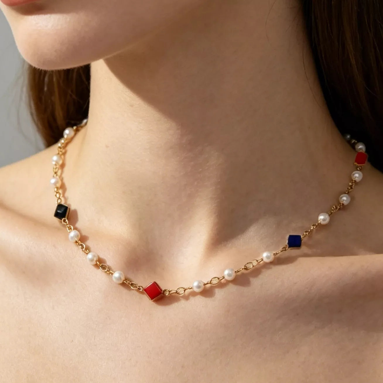 Trendsi 2 Piece Heart Charm Necklace -