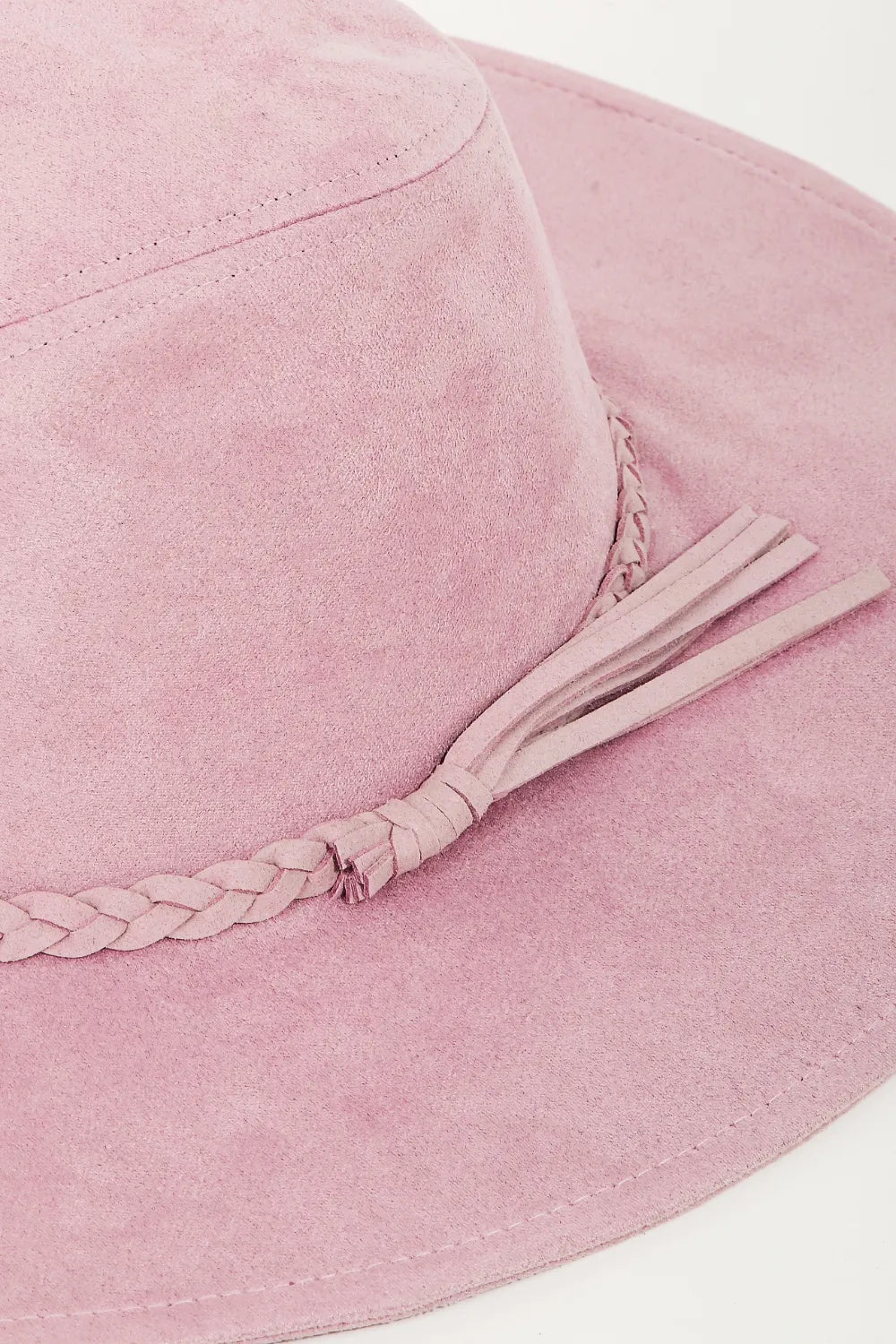Women's Braided Faux Suede Hat For Year Round Wear — product view 2
