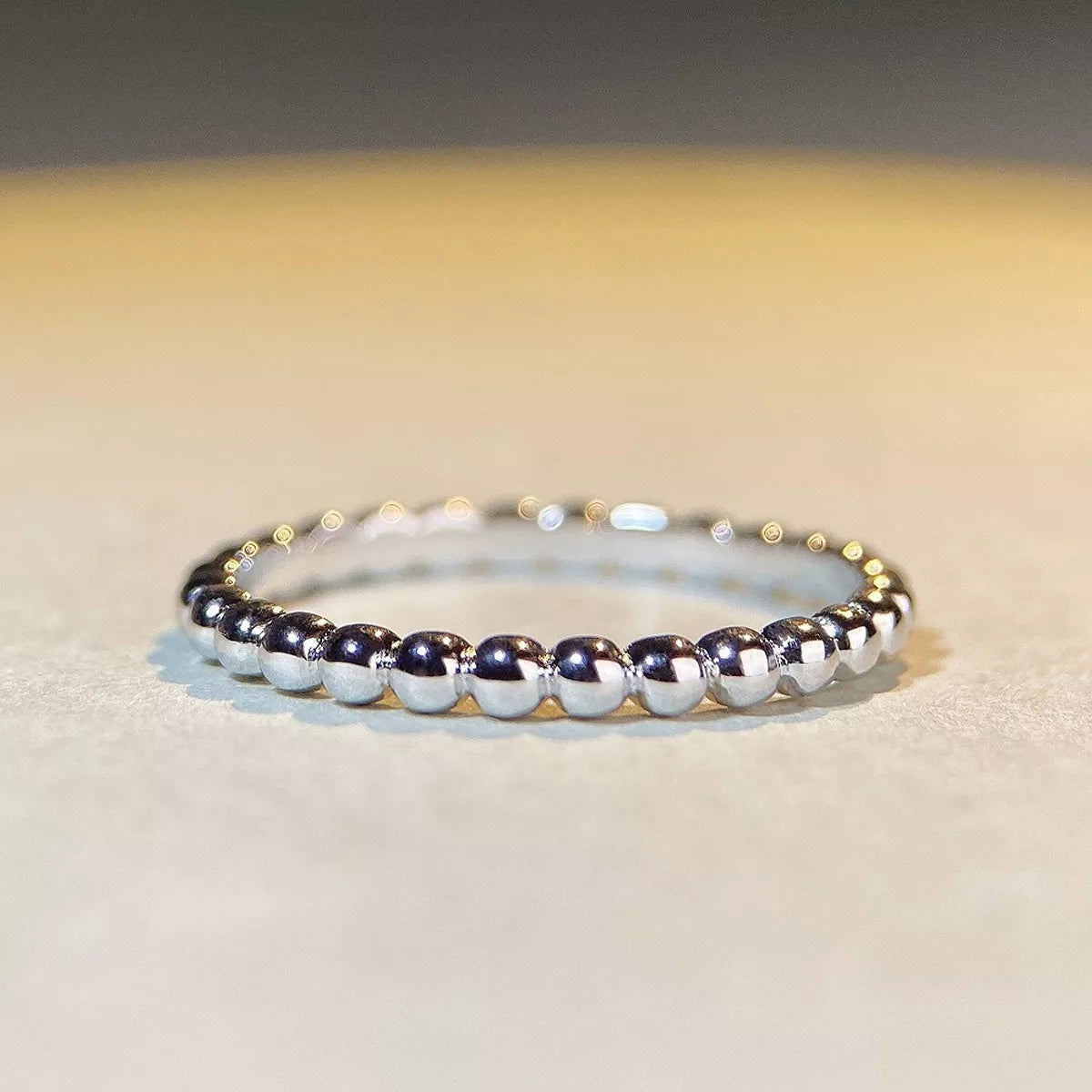 Trendsi 925 Sterling Silver Bead Ring -