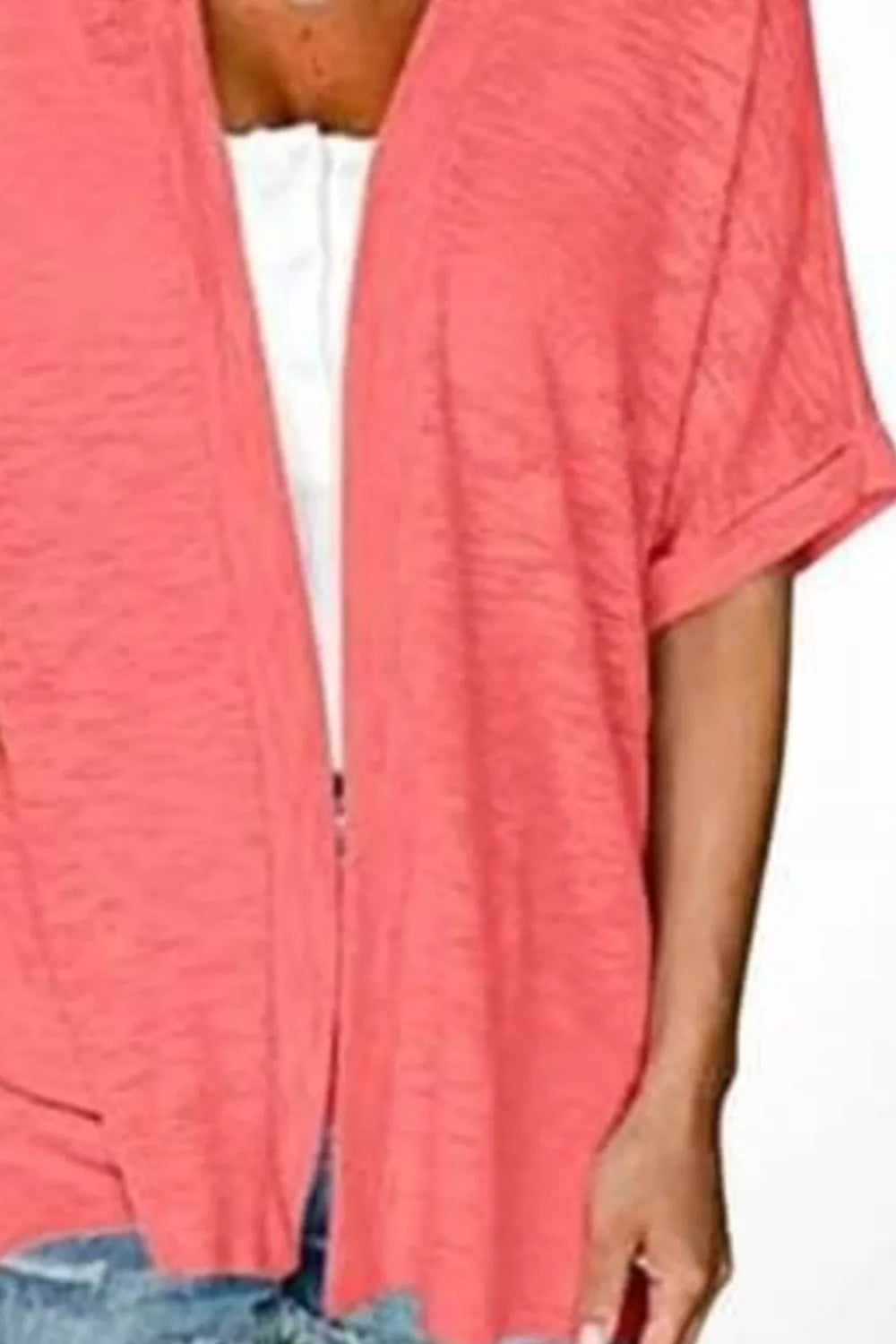 Trendsi Side Sit Open Front Cardigan -