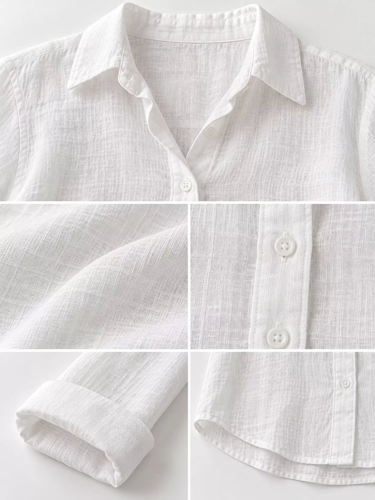 Button-Down Long Sleeve Shirt — garment construction details