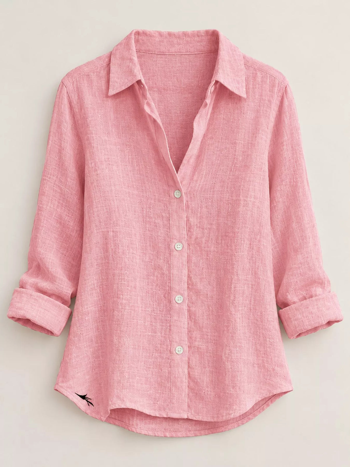 Button-Down Long Sleeve Shirt — garment front