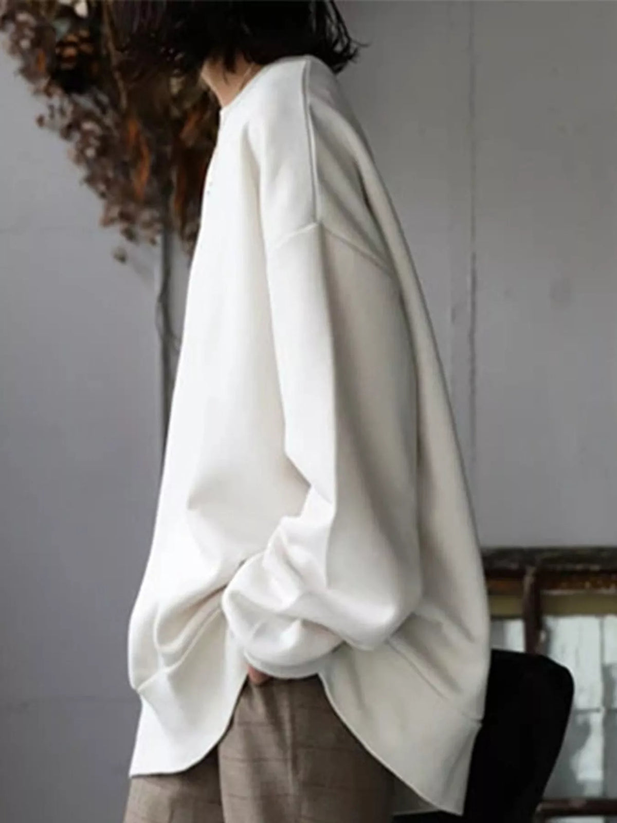 Off-White relaxed sweatshirt, back view