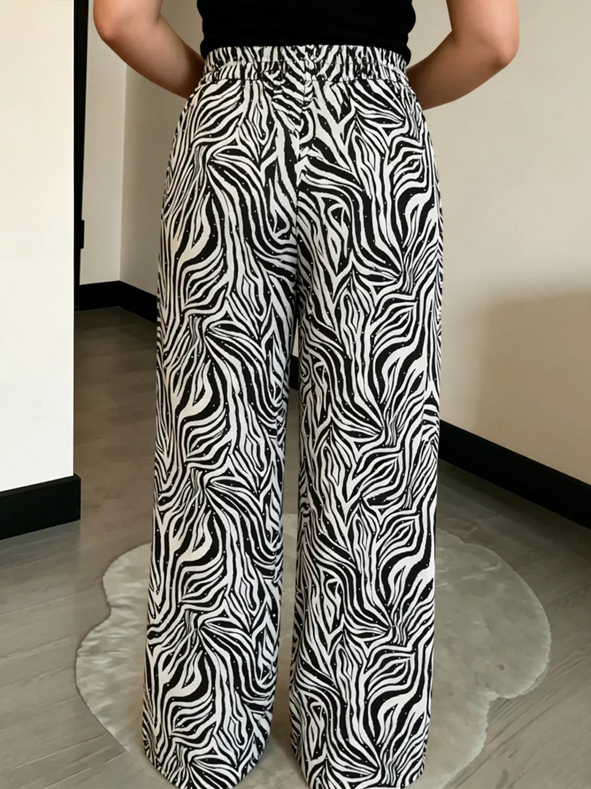 Trendsi Drawstring Wide-Leg Pants -