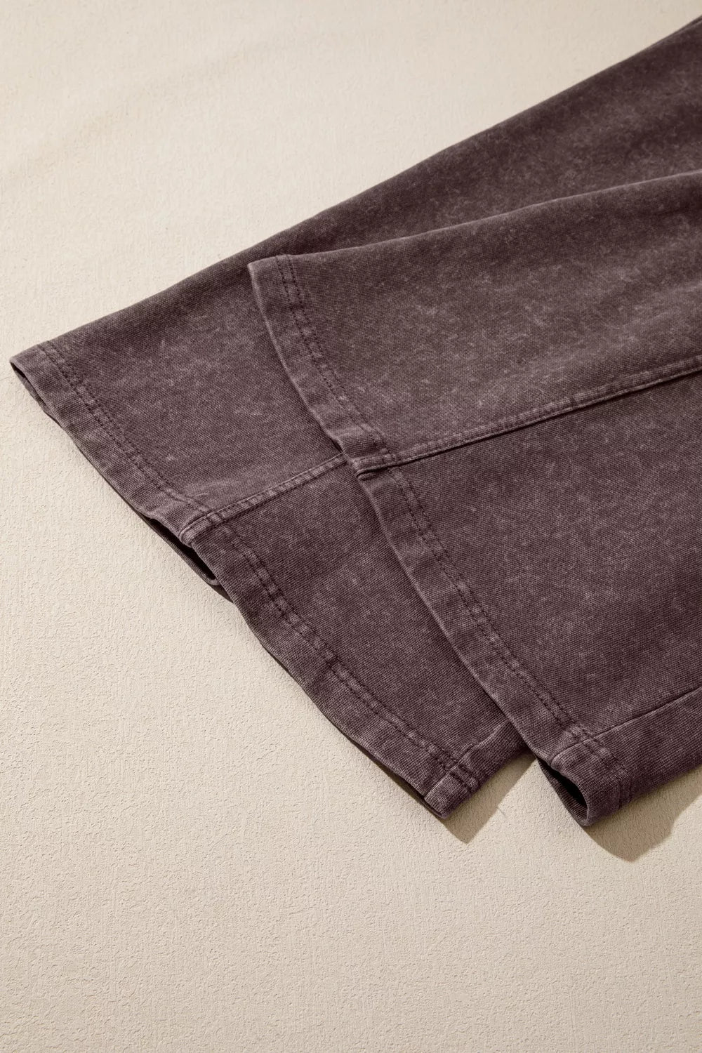 Drawstring cargo pants, wide leg hem
