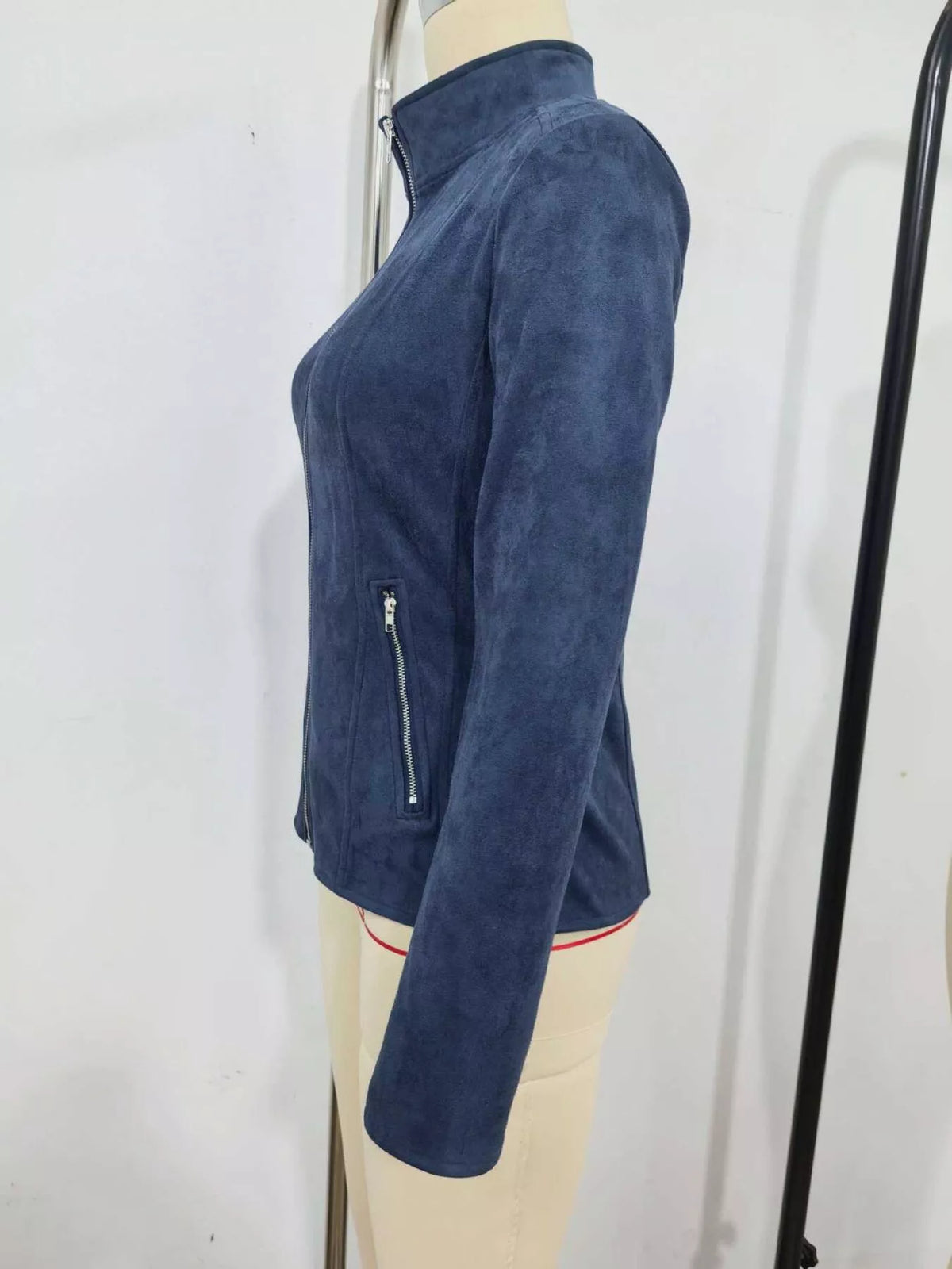 Slim-fit zip-up jacket