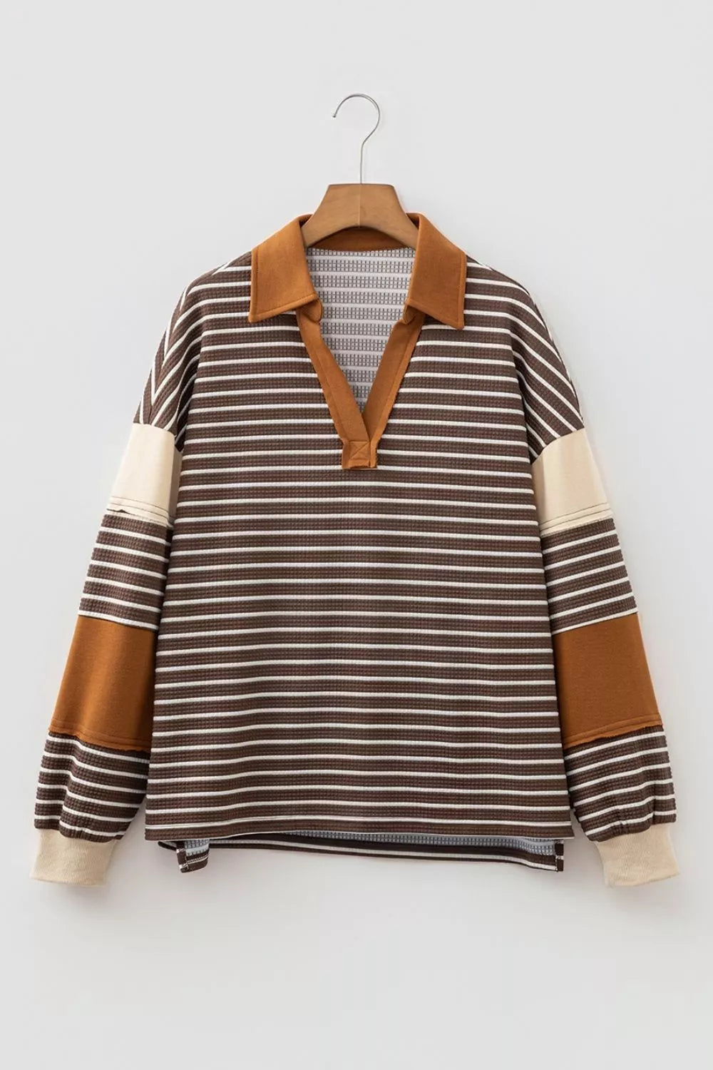 Trendsi Striped Dropped Shoulder Sweatshirt -