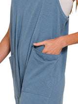 Trendsi Zenana Spaghetti Strap Pocketed Jumpsuit -