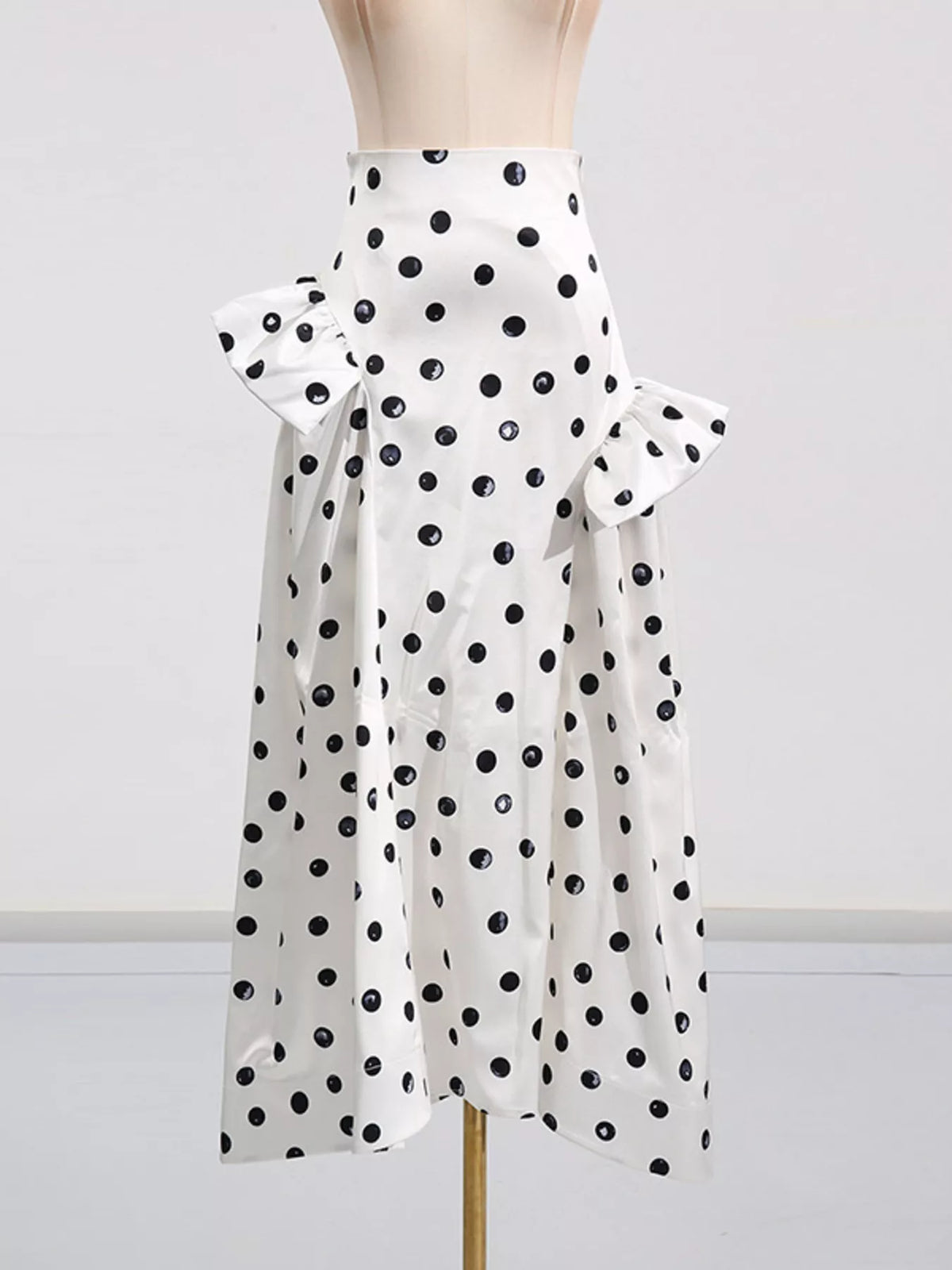 Trendsi Polka Dot Ruffle Skirt -