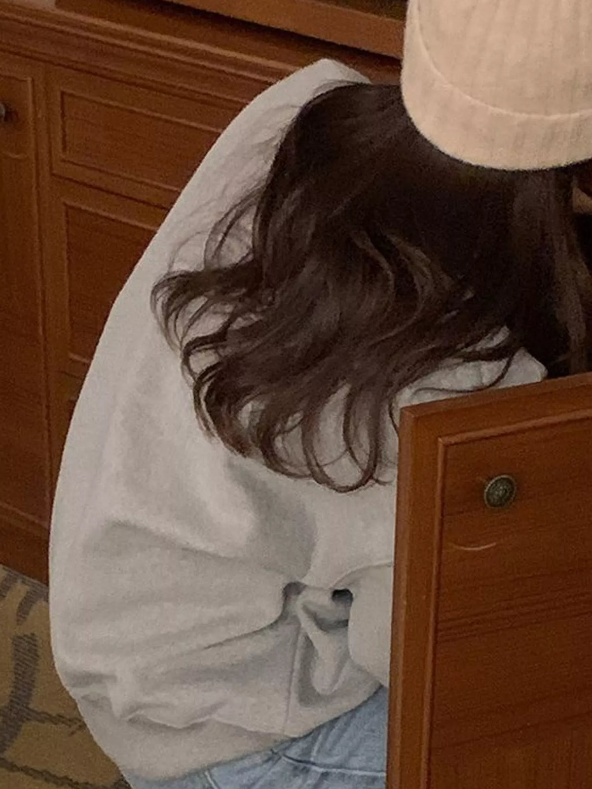 Oversized Graphic Crewneck Sweatshirt — side view