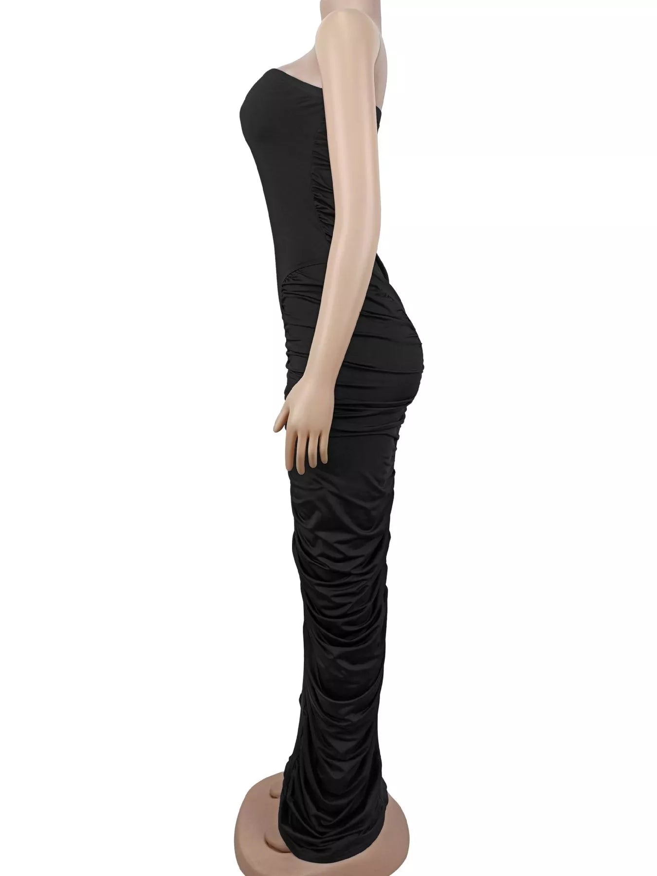 Trendsi Strapless Ruched Bodycon Maxi Dress -