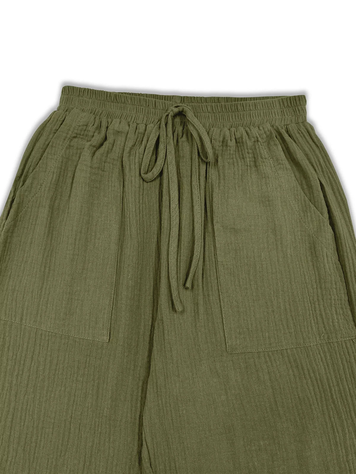 Trendsi Loose Fit Gauze Drawstring Pants -