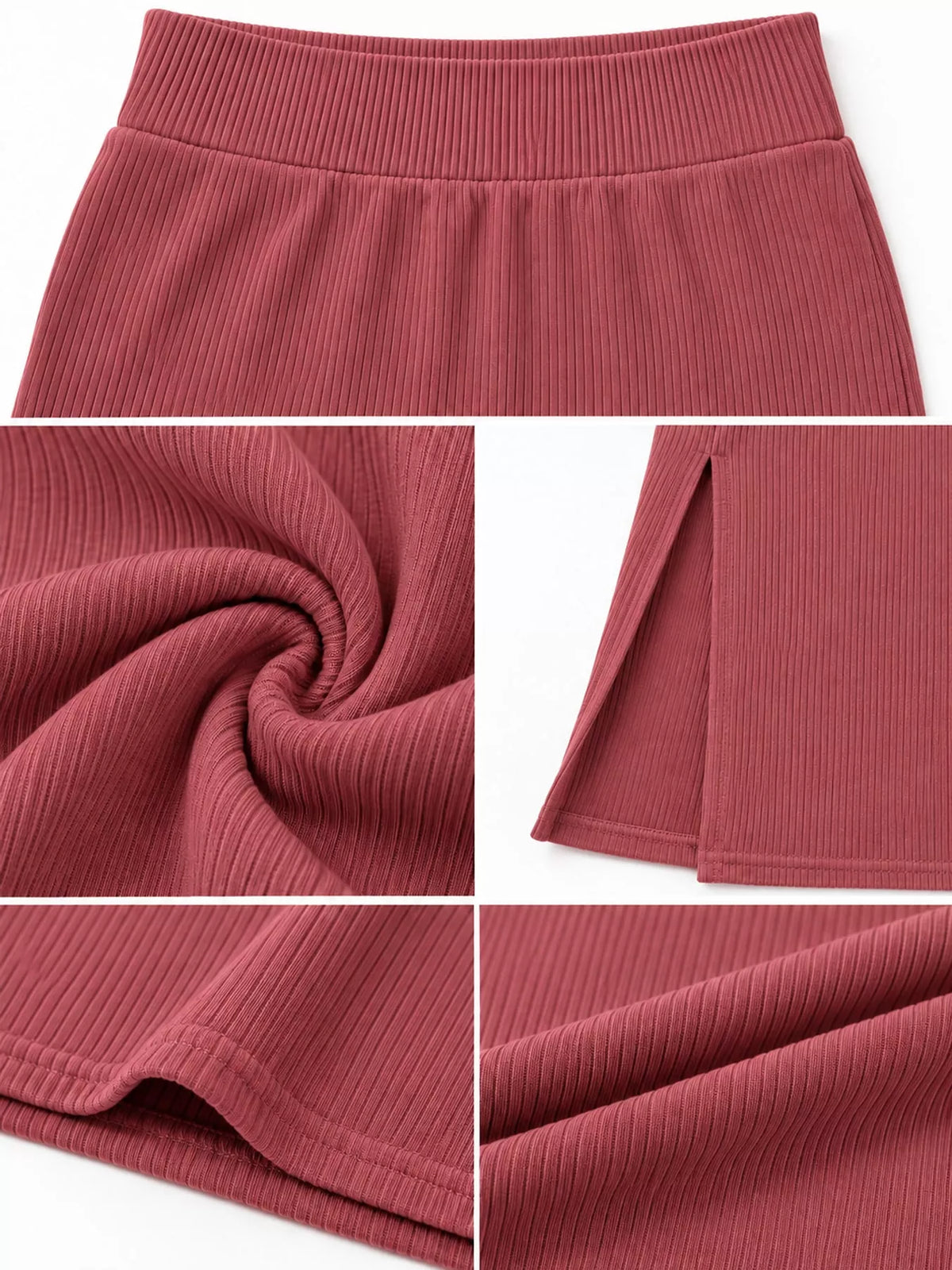 Pink side slit skirt — design and construction details