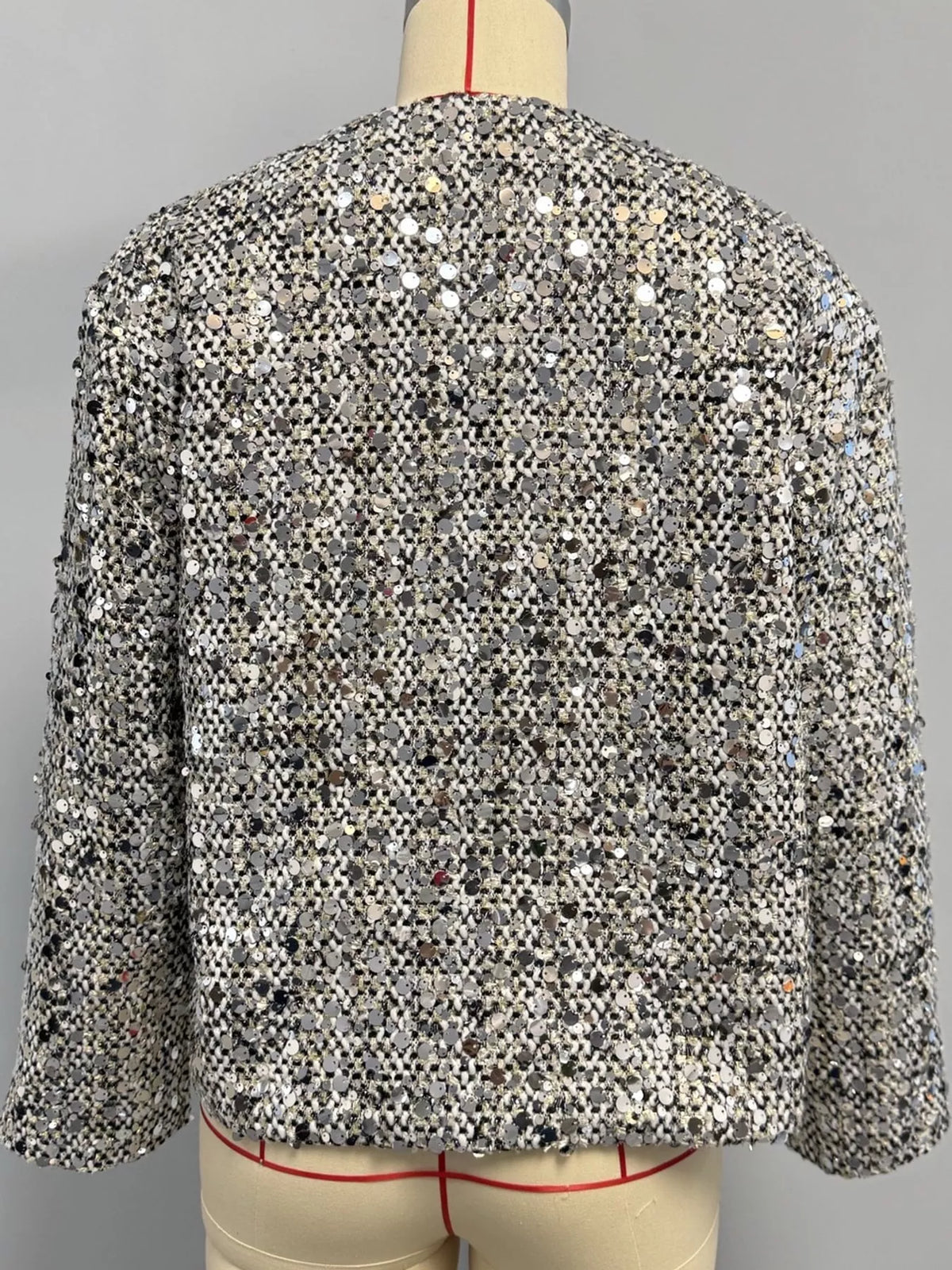 Long-sleeve jacket, back view