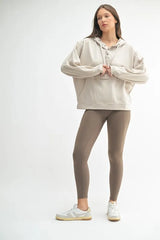 Trendsi MONO B Drift Burnout Fleece Snap Hoodie -