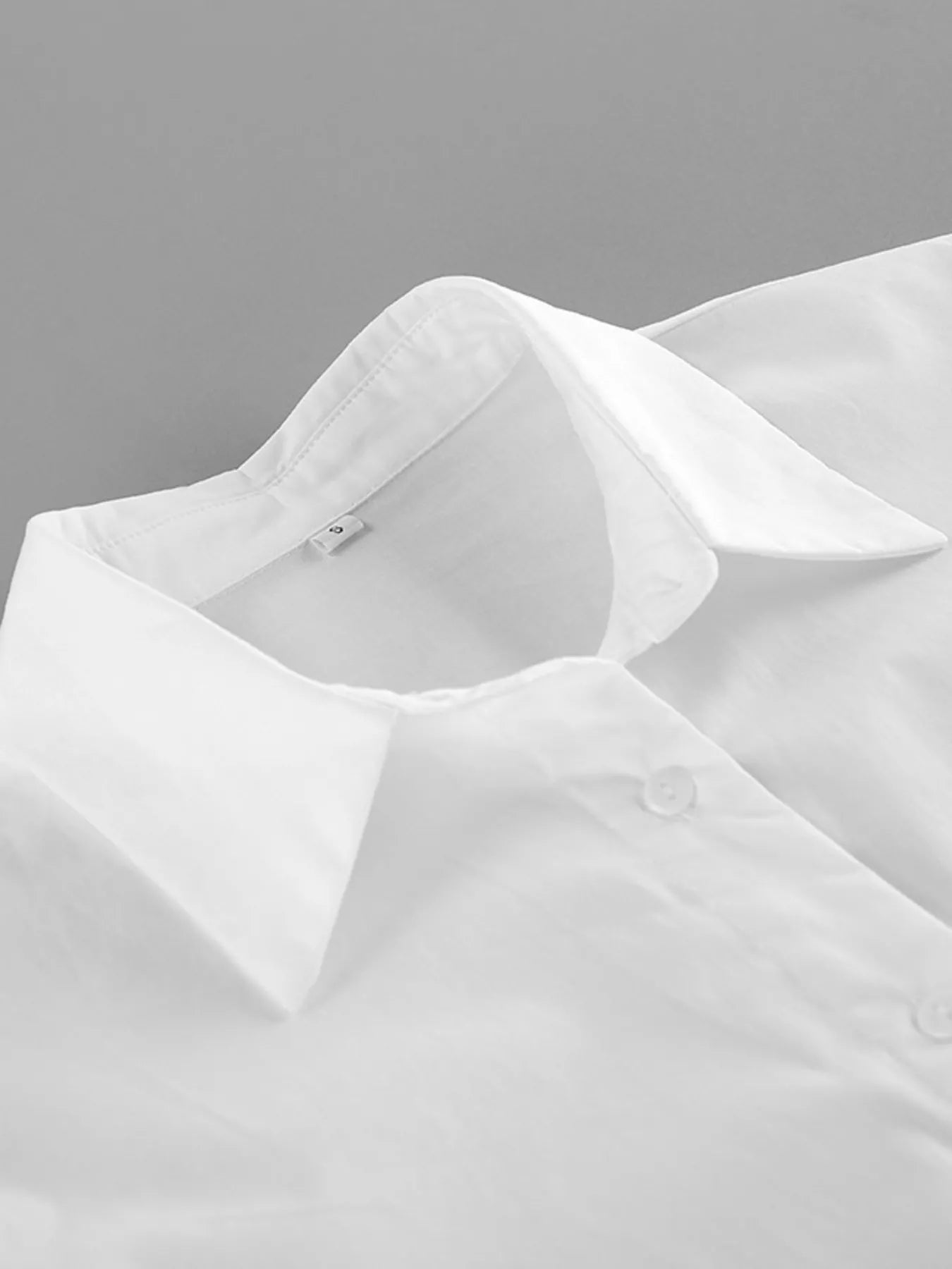 Trendsi Tie-Waist Detail Wrap-Front Shirt -
