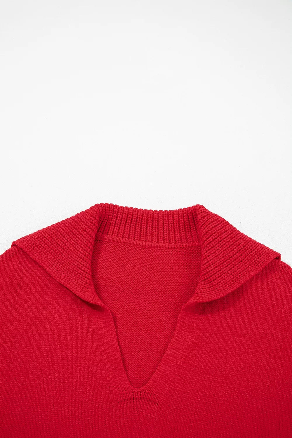 Trendsi Ribbed Hem Long Sleeve Sweater -