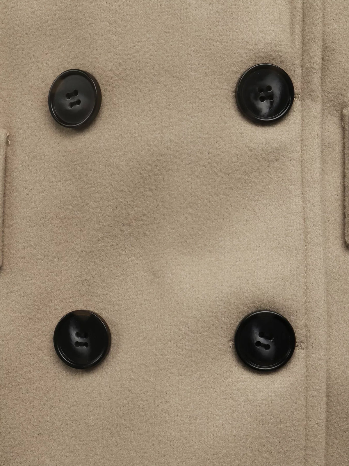 Double-breasted lapel collar longline coat