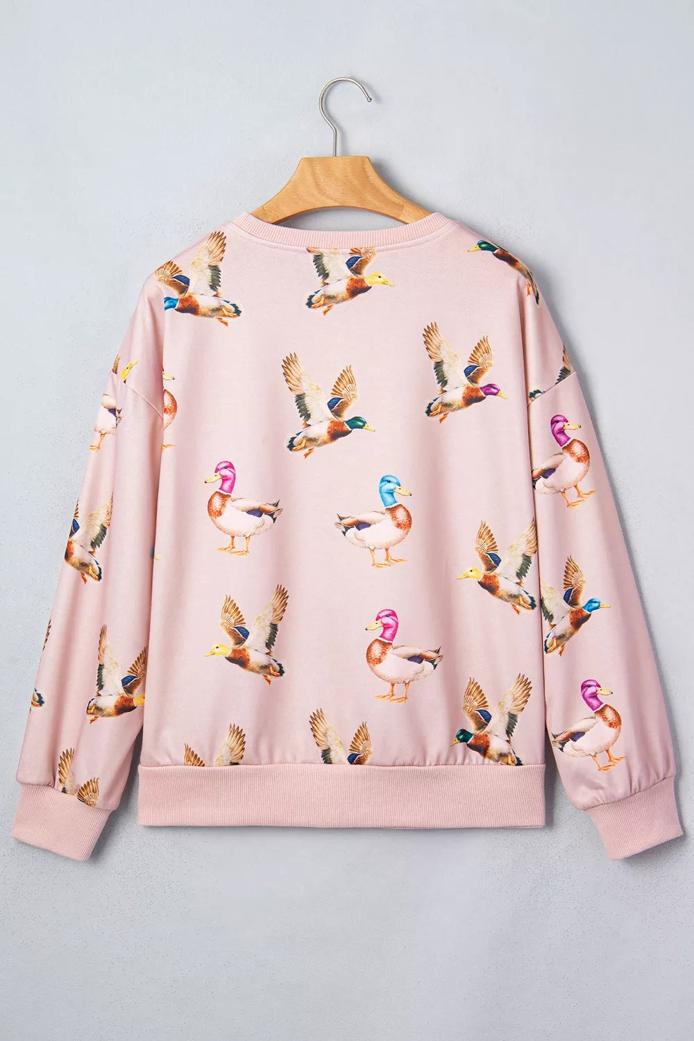 Trendsi Multicolour Western Print Drop Shoulder Long Sleeve Sweatshirt -