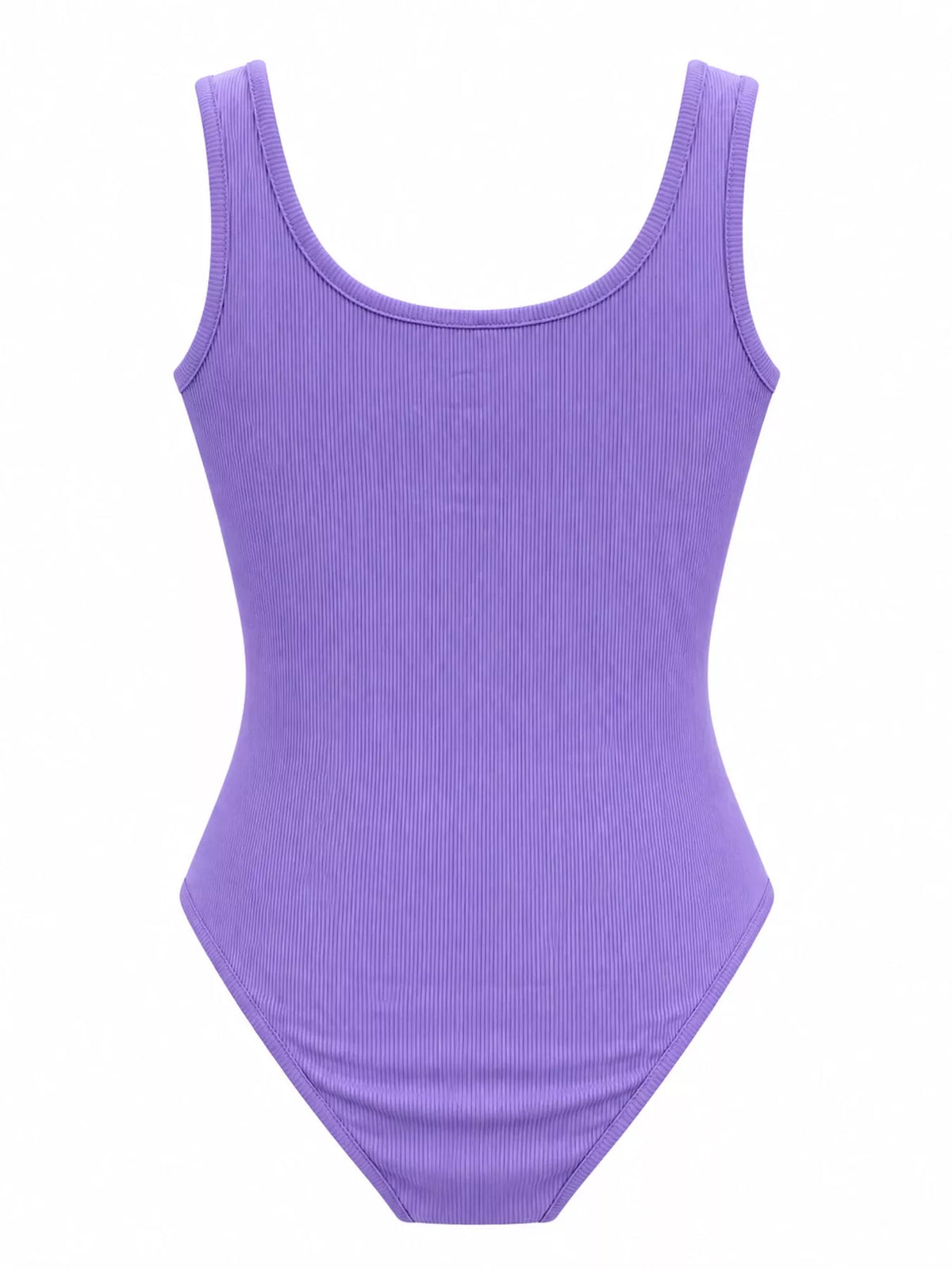 Ribbed bodysuit, purple back