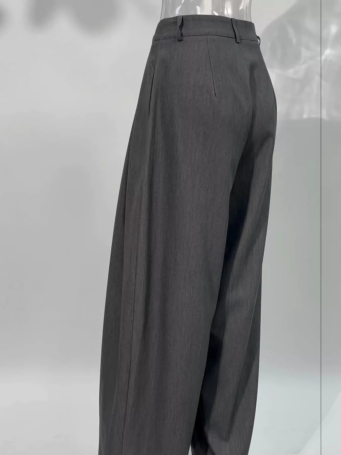 Trendsi High-Waisted Wide-Leg Pleated Pants -