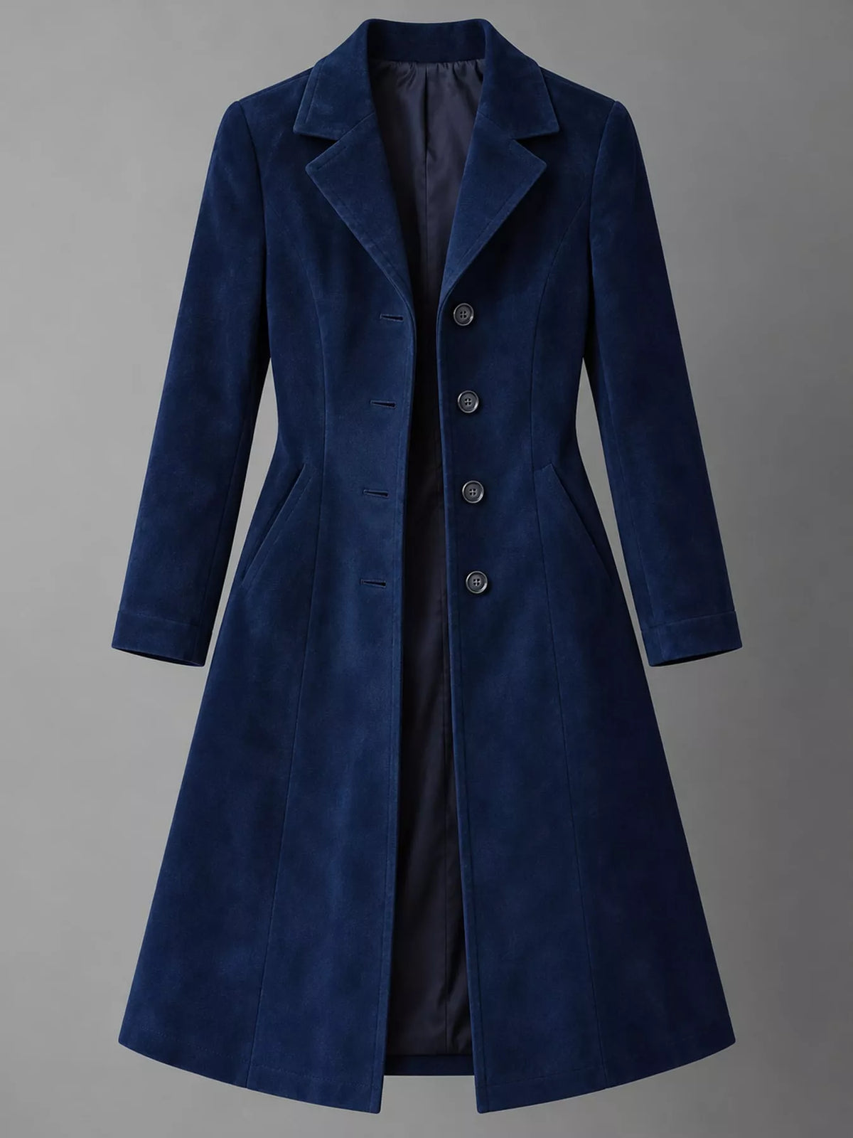 Collared long sleeve jacket, product view