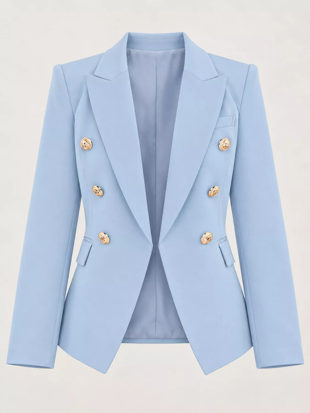 Collared long sleeve blazer, product view