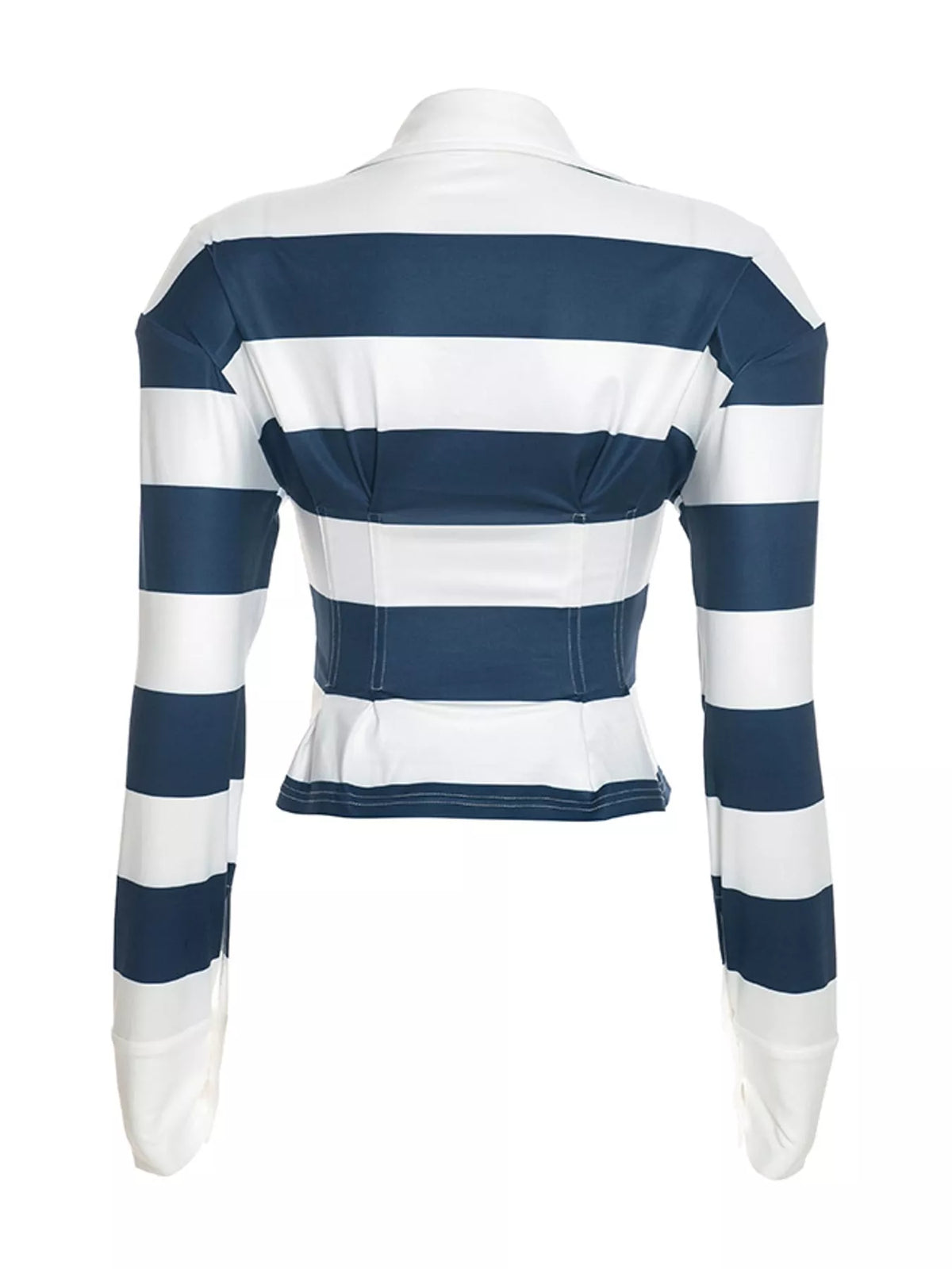 Collared long sleeve top, product view