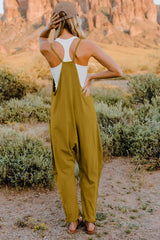 Trendsi Double Take Full Size V-Neck Sleeveless Jumpsuit with Pockets -