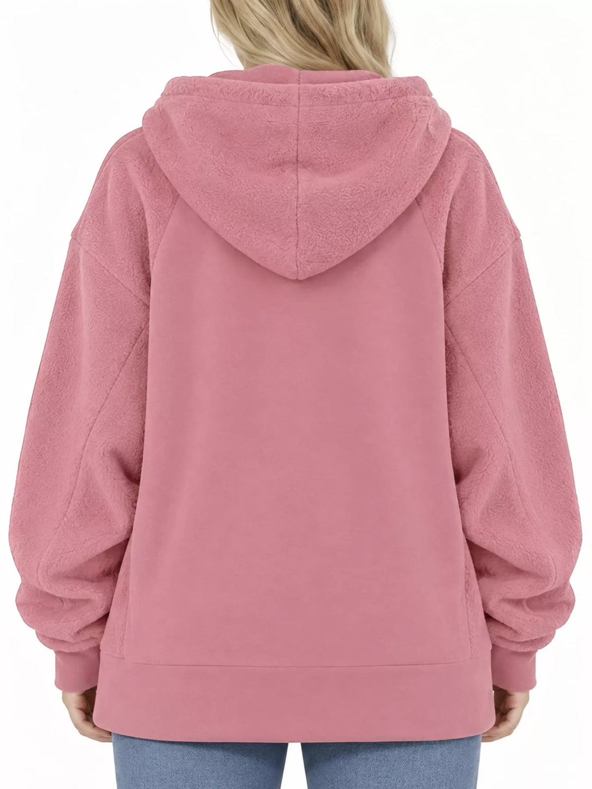 Pet-pouch hoodie, pink back