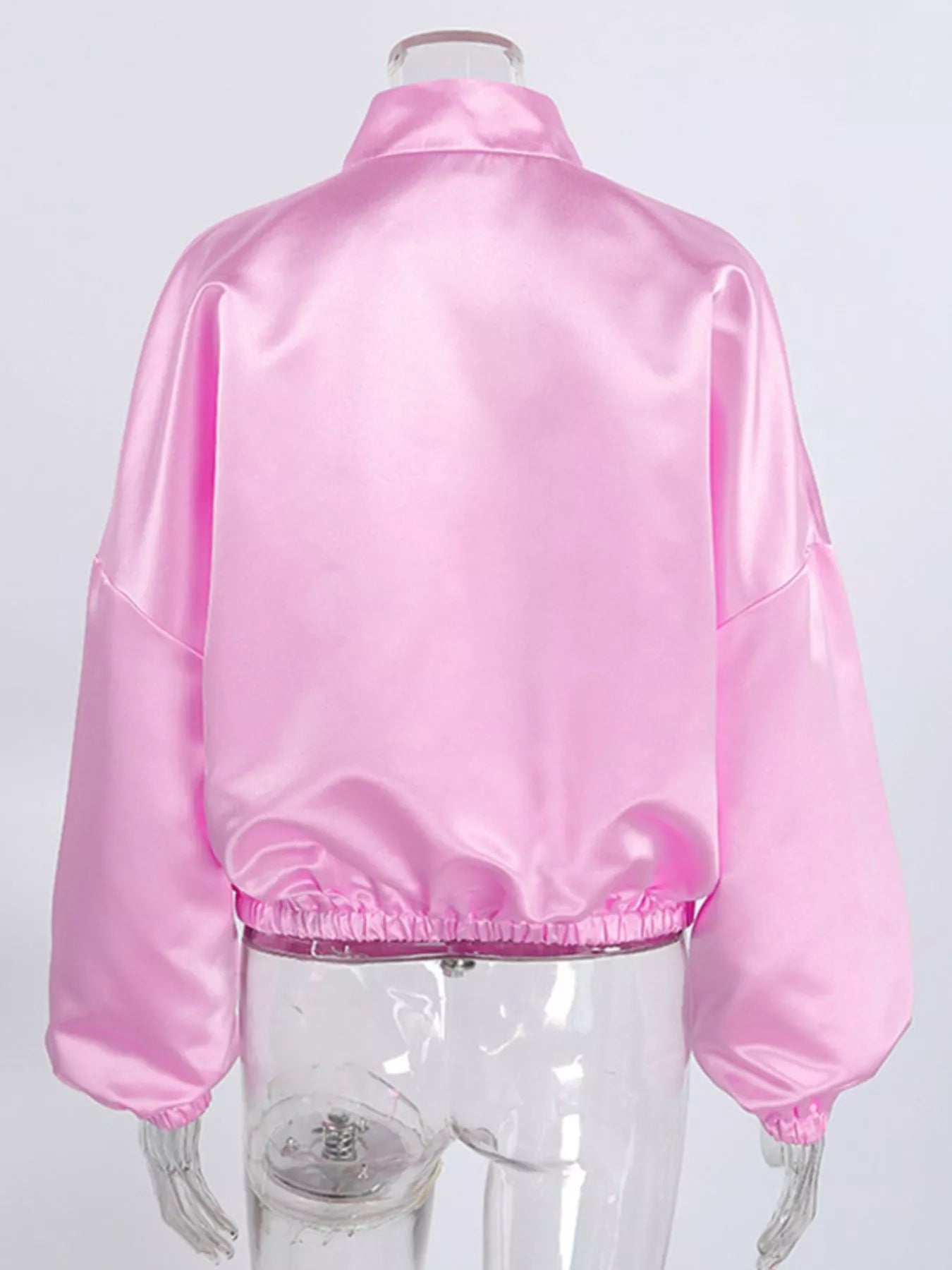 Trendsi Mandarin Collar Pearl Button Shacket -